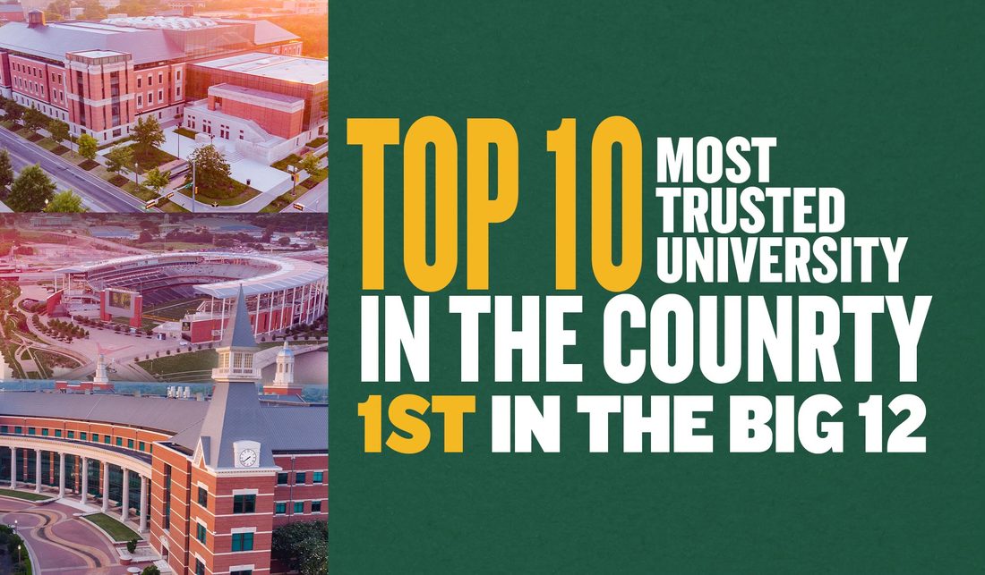 Top 10 most trusted university in the country, 1st in the Big 12